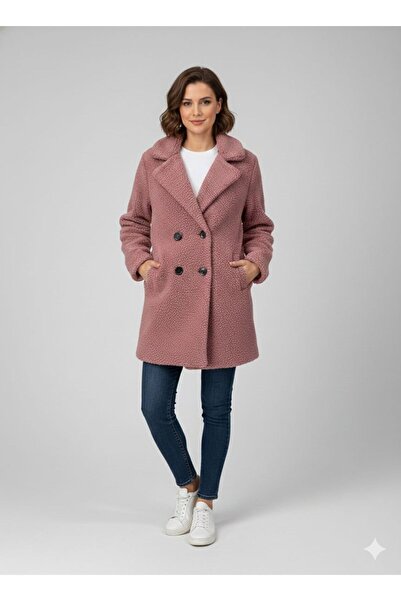 marvion Kadın Peluş Şişme Teddy Mont