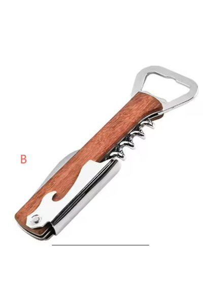 borayris Çok Amaçlı Metal Tirbüşon 4 Fonksiyonlu Şişe ve Konserve gazoz soda ...