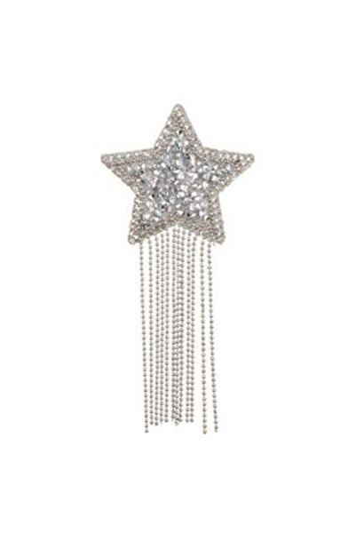 SHOPIENS Autocolant - Stea Patch cu Strasuri și Lanțuri 5 x 12 cm