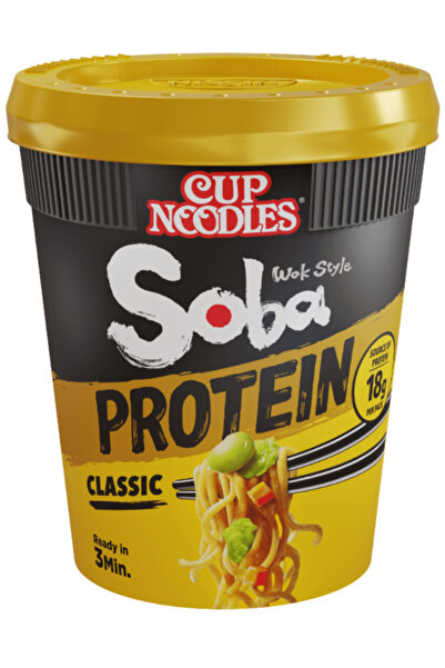 Nissin Noodles NISSIN PROTEIN SOBA NOODLES WITH CLASSIC SAUCE GLASSES 92G