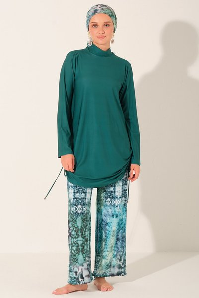 ALFASA Minala Patterned Hijab Swimsuit - Alf26618
