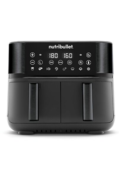 Nutribullet Friteuza dubla fara ulei Διπλό συρτάρι Air Fryer NBA081B, 2850 W,...