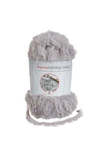 SHOPIENS Puffy Knitting Yarn Gray 100 g