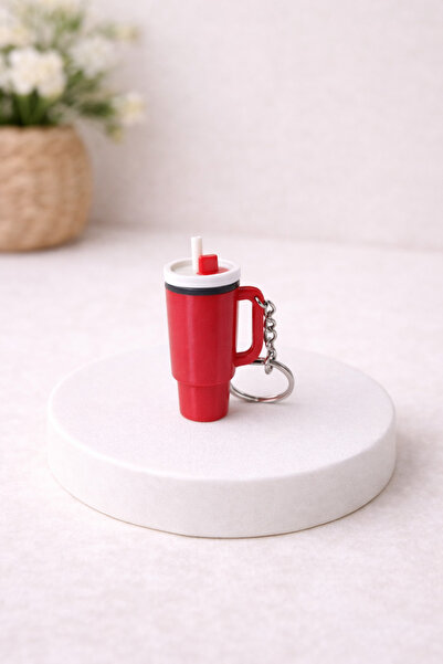 RENKLİ SOKAK Mini Thermos Green Color Keychain / Thermos Keychain with Straw ...