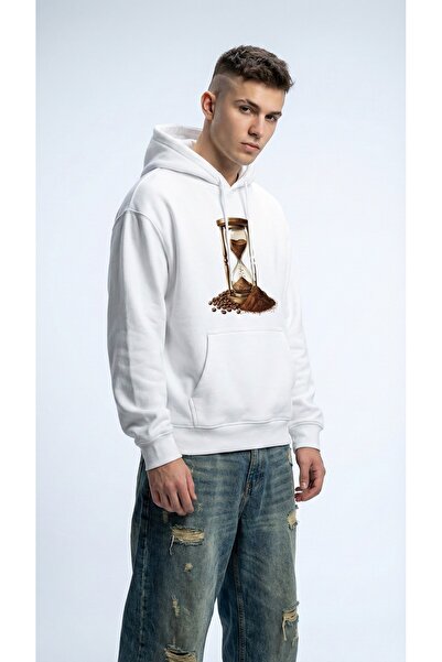 Marka Erkek Rahat Kesim Pamuklu Yumuşak Dokulu İçi Polarlı Basic Desenli Ekru...