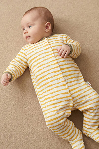 Rocha Baby Rocha Baby 3-Piece Cotton Romper Set - Safari, Striped, and Elephant Patterned Sleep and Play Romper with Booties