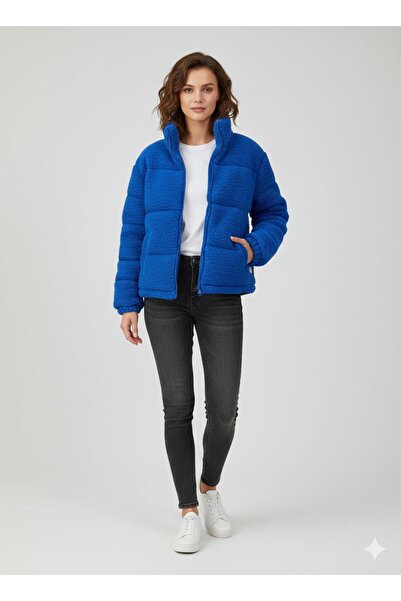 marvion Kadın Peluş Şişme Teddy Mont