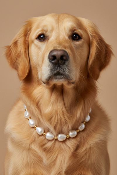 Stoneage Pearl Dog Necklace - Leash - Collar