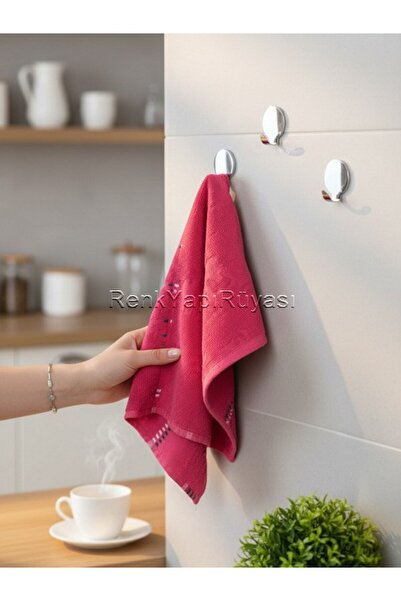 RENK YAPI RÜYASI 3 LÜ METAL ŞIK SAĞLAM YAPIŞKANLI MUTFAK BANYO ASKISI
