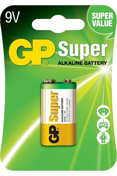 GP بطارية قلوية فائقة 9 فولت (6LR61)