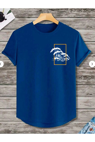 SUNFREE Wave Printed Oval Skirt Cotton Summer Unisex Tshirt