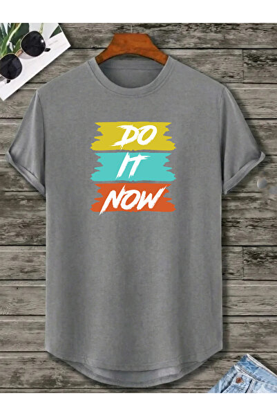 SUNFREE Do It Now Printed Oval Skirt Cotton Summer Unisex Tshirt