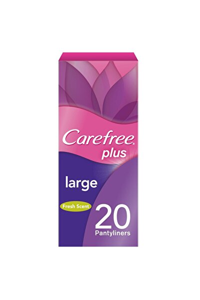 Carefree Plus Large Fresh Scent Pantyliners, 20 Pieces