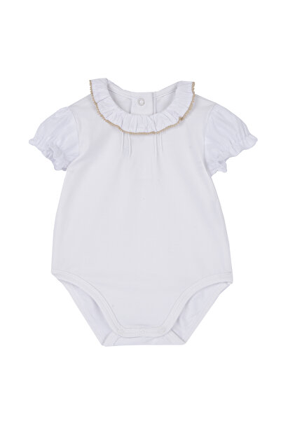 Chicco Боди с къс ръкав за бебешко момиче – 95% памук, 5% еластан