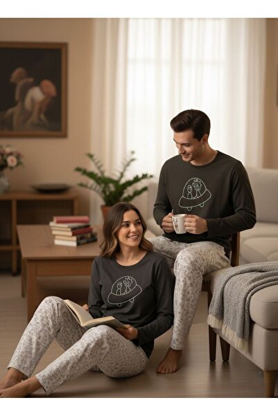 Bella Dossi Uzay Mekiği Baskılı Pamuklu Sevgili Komibini