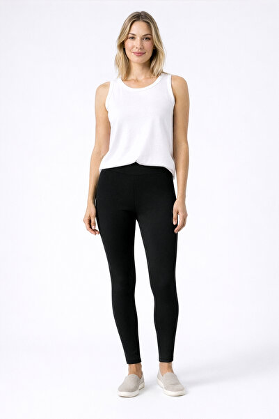 HNX Women's Black High Waist Slimming Casual Leggings