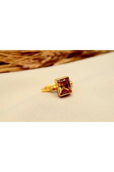 alpsilverart 925 Ayar Gümüş Sitrin Taşlı Yüzük | El İşi Otantik Kadınlar İçin...