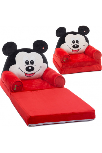 Toyska Mickey Mouse plush reclining armchair, 80x50 cm
