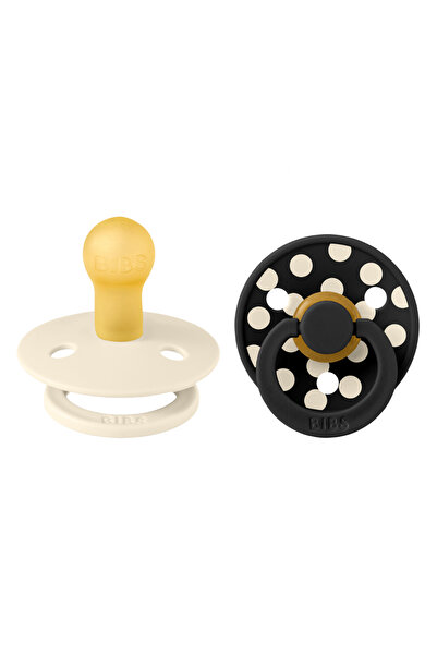 Bibs - Set of 2 pacifiers Color Studio Collection Polka Dots, round teat, 6 m...