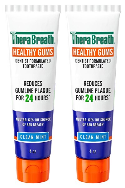Thera Breath معجون أسنان بالنعناع النقي لصحة اللثة، عبوة من قطعتين 2×113 جرام