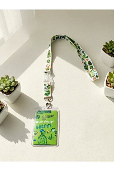 GiFi Cactus Themed Neck Strap Lanyard