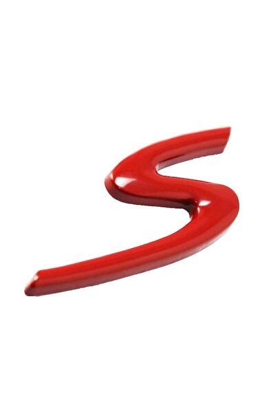 Porsche Emblemă S pentru portbagaj spate, culoare roșie