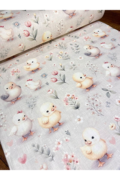 Nichiduta Yellow chick children's bed sheet 120x60 cm made of cotton with ela...