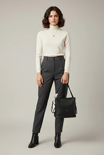 Walkenzo 6752 Women's Scarf and Puppy Bag with Additional Bag, Hand & Shoulde...