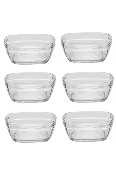 Raki Set 6 boluri patrate 11x11cm 300ml policarbonat