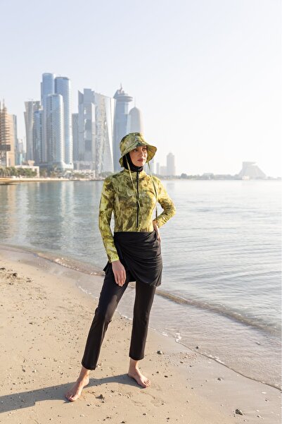 ALFASA Anvelop Skirt, Tie, Hat, and Hijab Swimsuit - Alf26671