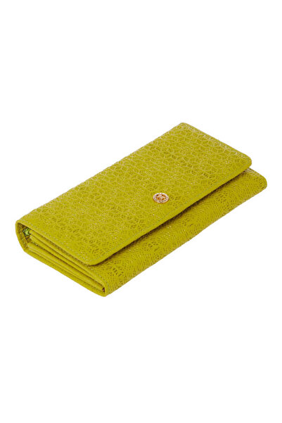 Tergan Yeşil Hakiki Deri Kadın Cüzdan - S1CB00005787-T7A