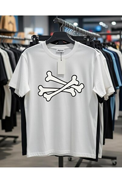 playwear PLAY WEAR Tricou unisex cu imprimeu BOX HEAD CRASH EYE, cu guler rotund