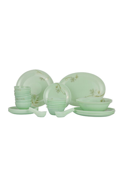 ROYALFORD Crystaluxe Luxury 33 Piece Opal Dinner Set- RF12945