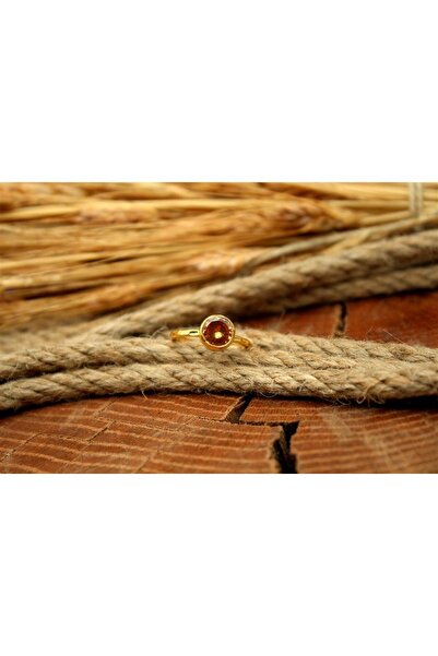 alpsilverart 925 Ayar Gümüş Sitrin Taşlı Yüzük | El İşi Otantik Kadınlar İçin...