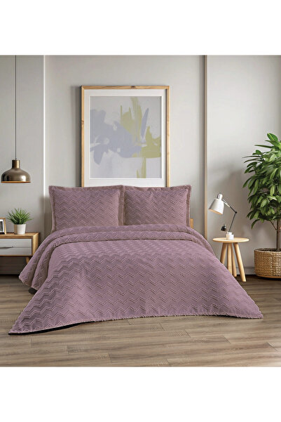 d'niss home touch of nature in your home Κουβερλί διπλό ζιγκ-ζαγκ 3 τεμαχίων