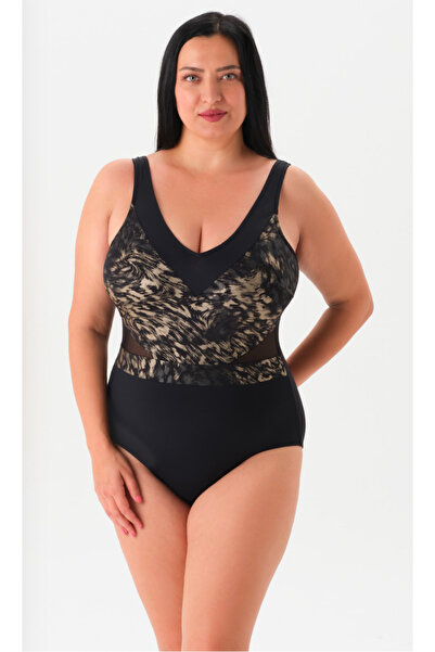 Eros Γυναικείο, Αποκλειστικό, Μαύρο, Με λαιμόκοψη V, Μαγιό