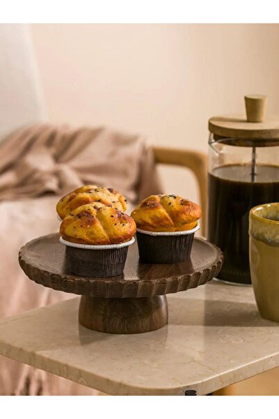 LC Waikiki Mixed Decorative Wooden Leg Presentation Plate 20 cm (S6)