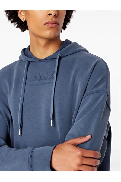 Armani Exchange Trening bărbătesc albastru, cu hanorac și pantaloni jogger