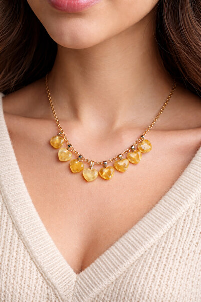 best bioenerji taş terapi ✨   Citrine Heart Pendant 8 Mm– Wear Abundance and ...