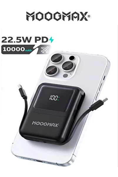 MOOGMAX 10000mAh wireless power bank. A very compact portable charger with bu...