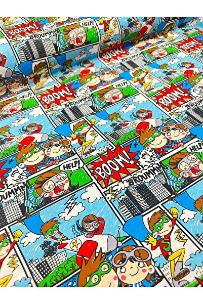 EDA HOME TEKSTİL Desenli Akfil Poplin Kumaş 1 Metre Nevresimlik Yastıklık Çar...