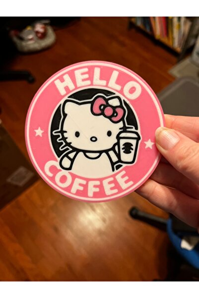 DU&ER 3-Pack Hello Kitty Coasters