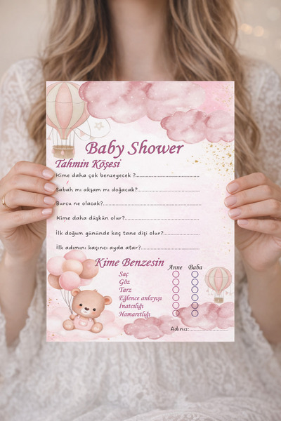 Setpak Baby Shower Anı Kartı - 10 Adet