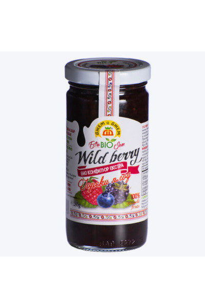 Jam&Jam ORGANIC BERRY JAM, NO ADDED SUGAR, 280g