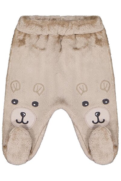 Civil Baby دمية دب بتصميم أذنين مطرزة للأطفال من 1-9 أشهر - بني من 1-3 أشهر