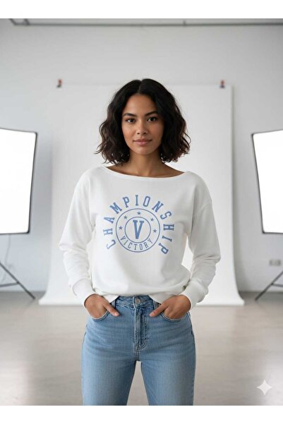 MARIQUITA Kayik Yaka Sweatshirt