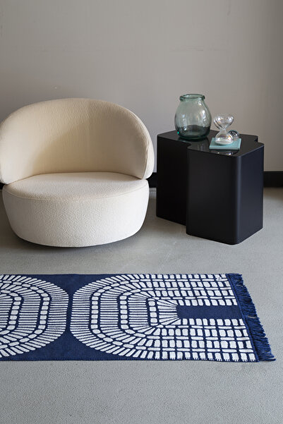 SESLİ TEKSTİL Kilim 80x150 - Lacivert