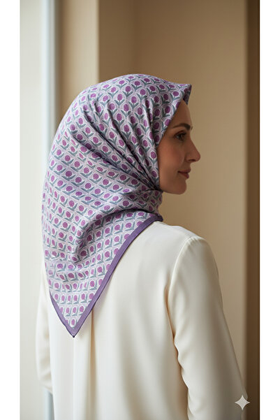 Store İpeksi Çiçek Desen Eşarp 90×90