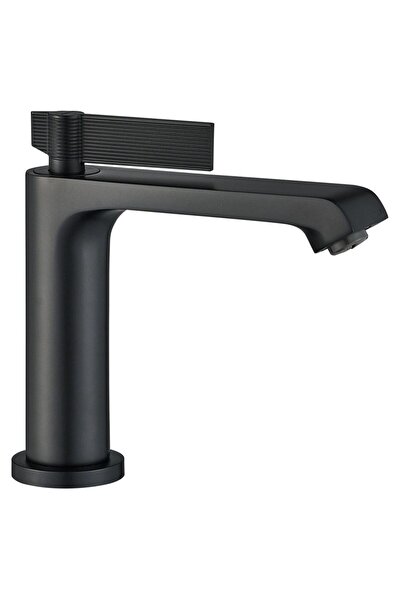 Milano Luxe Drift Basin Mixer in Matt Black - Stylish Brass Tap with Pop Up W...