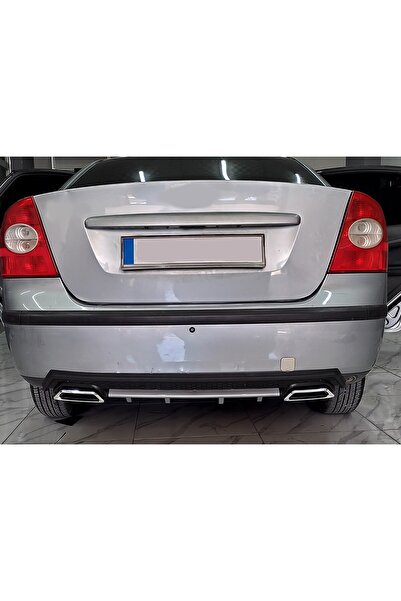 OTO H.İ.T. FORD FOCUS 2 UYUMLU BODY KİT DİFÜZÖR 2 ÇIKIŞ KARE GRİ MODEL 3